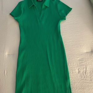 Jolie and Joy spring green dress. Collar and midi. Medium and NWOT.